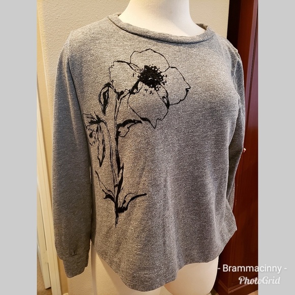 Anthropologie T.La Printed Crewneck Sweatshirt - Picture 3 of 8